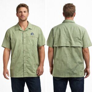 Bimini Bay Mens Fishing Shirt XL Mesh Short Sleeve Activewear Outdoors Casual